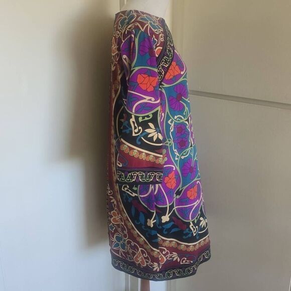Nicole Miller Woman's Shift Dress, Geometric Art Nouveau, Multicolor Sz 16 NWT - Picture 3 of 6